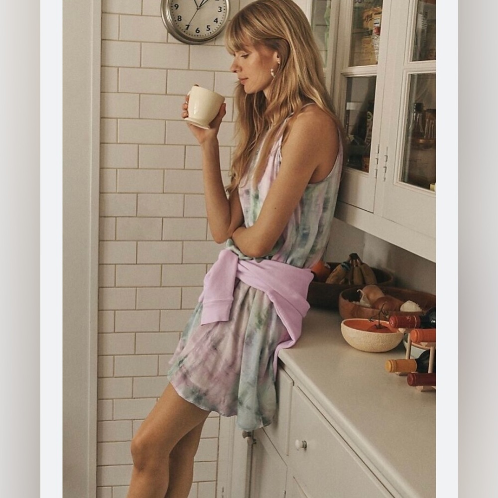 Anthropologie Cloth and Stone Tie-Dyed Tunic Dress